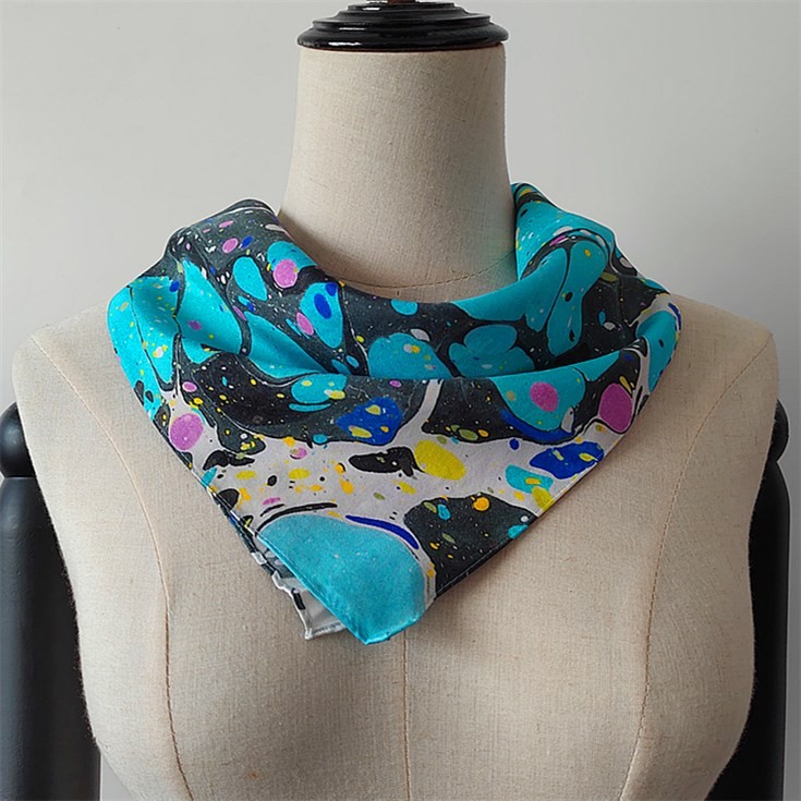 Scarf printer custom silk twill bandanas scarves with logo