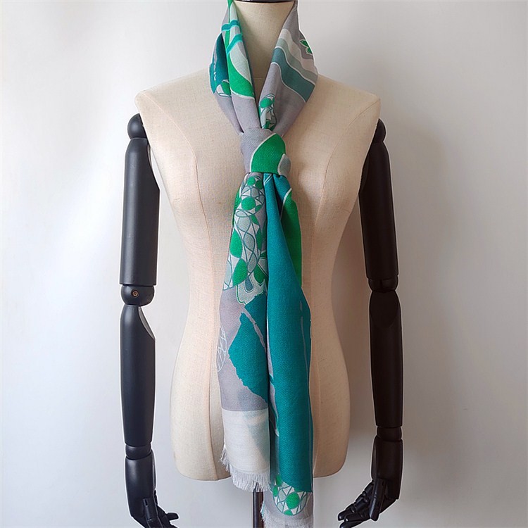 Scarf manufacturer custom digital printed silk and blend silk scarves