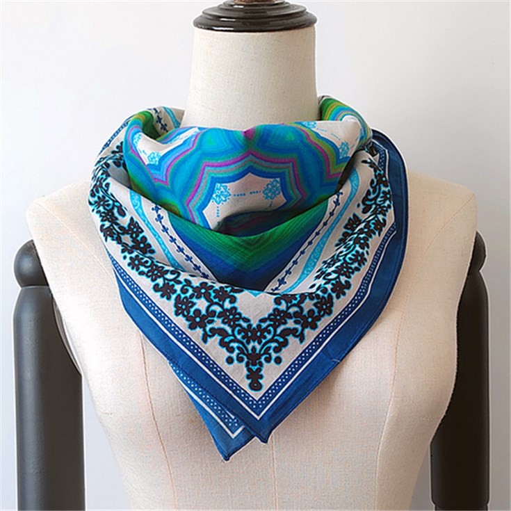 Digital printed scarf factory custom printed cotton bandana scarves