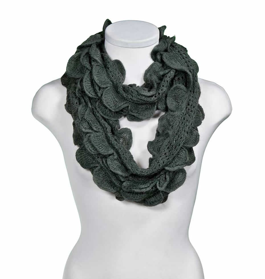 Infinity scarf, grey color scarf,yours can bespoke