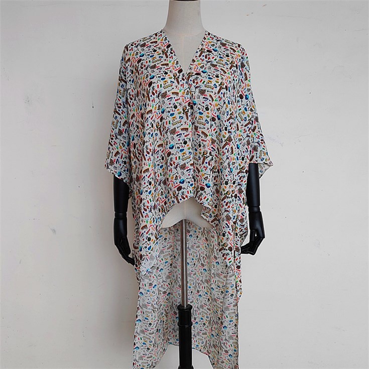 Custom kimono maker supply with the kimono and scarf printing service