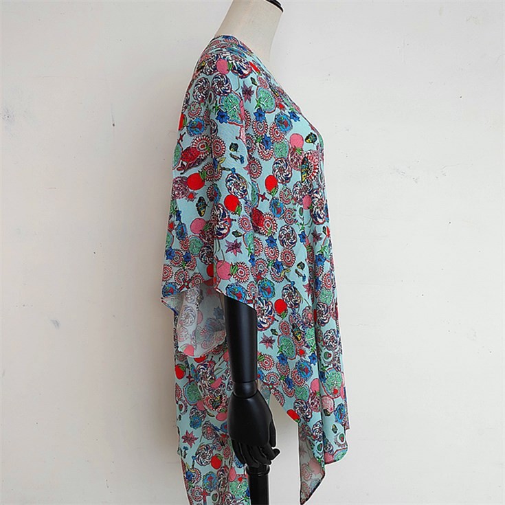 Digital print scarf manufacturer print on the silk fabric