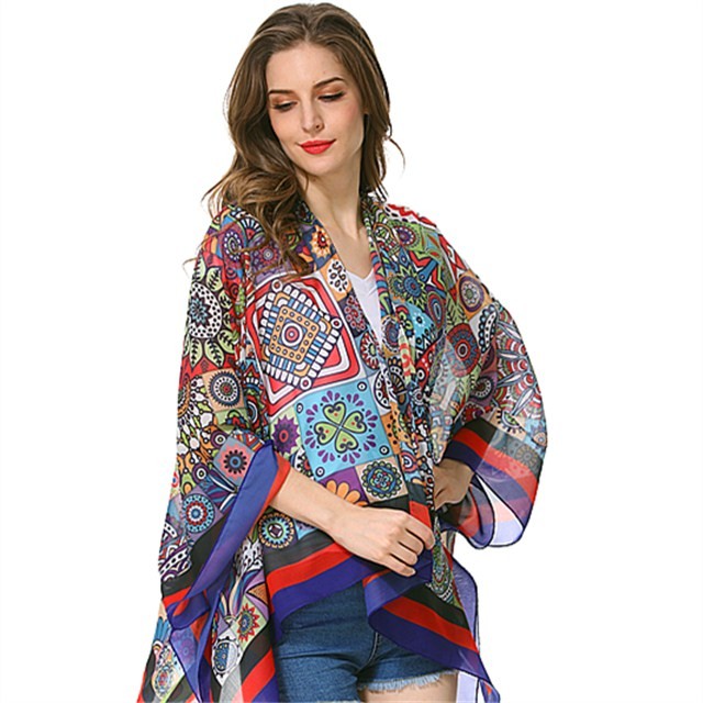 Scarf factory digital printed chiffon shawl