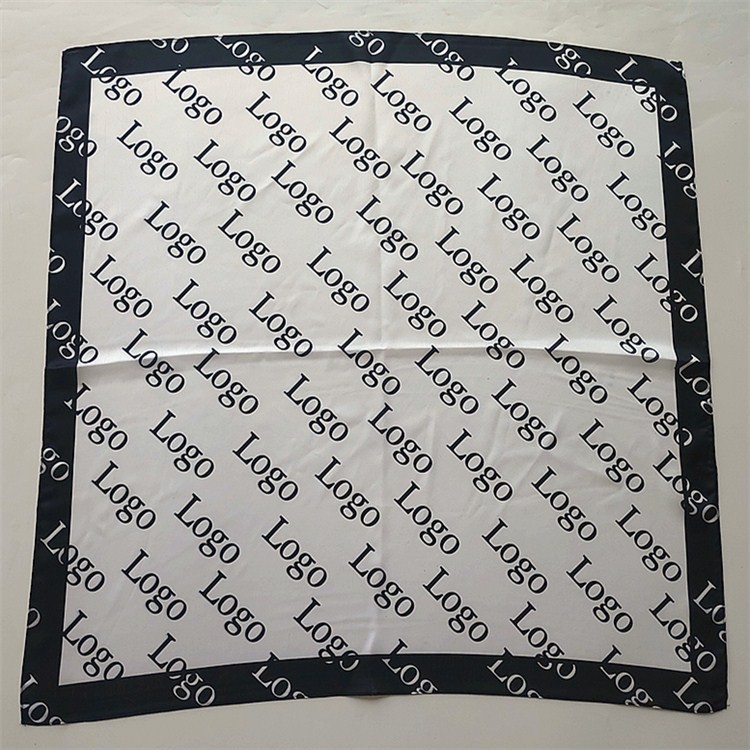 Scarf factory custom logo silk scarf wholesale scarf printing