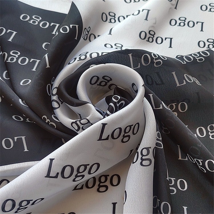 Scarf manufacturer custom company logo scarf printing services