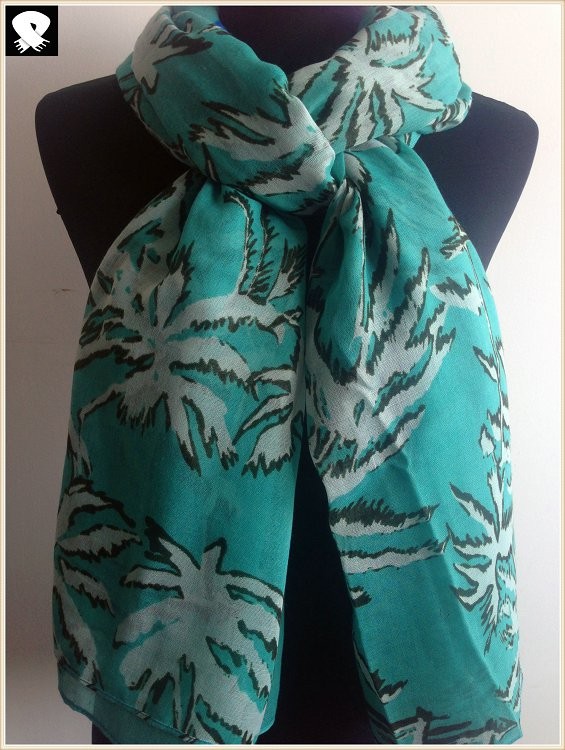 Cocos nucifera L scarf, super fashion sky color