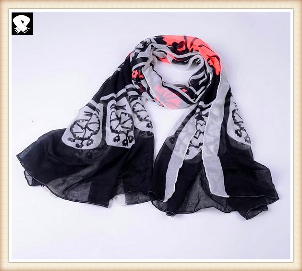 Polyester scarf for women in china scarf factory