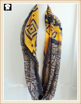 Scarf factory, bohemian folk style scarf