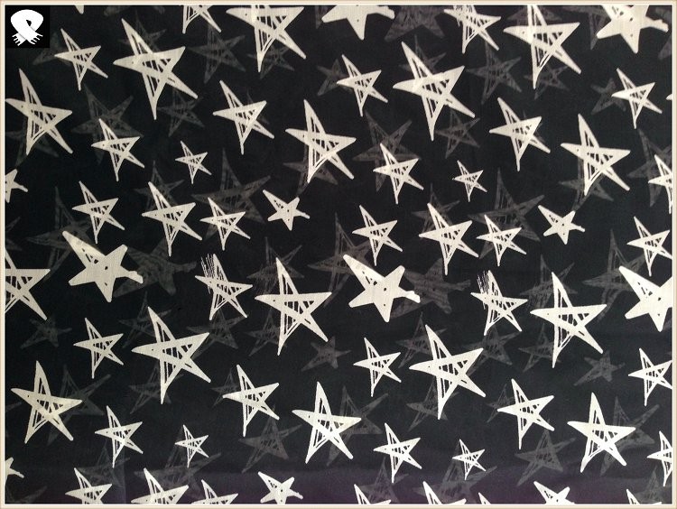 Stars prints polyester scarf, china scarf factory
