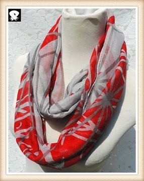 Stripes mosaic infinity scarves, scarf factory