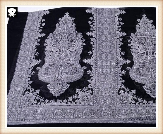 Vintage polyester scarves in china scarf factory