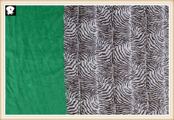 Zebra-stripes polyester infinity scarves