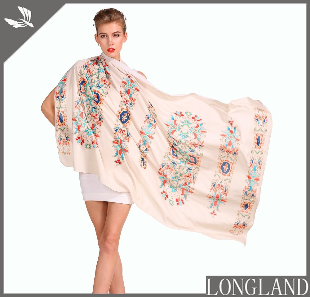 China scarf factory custom chiffon shawls