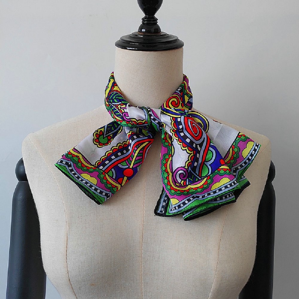 China scarf factory custom wholesale new silk bandanna scarves in bulk