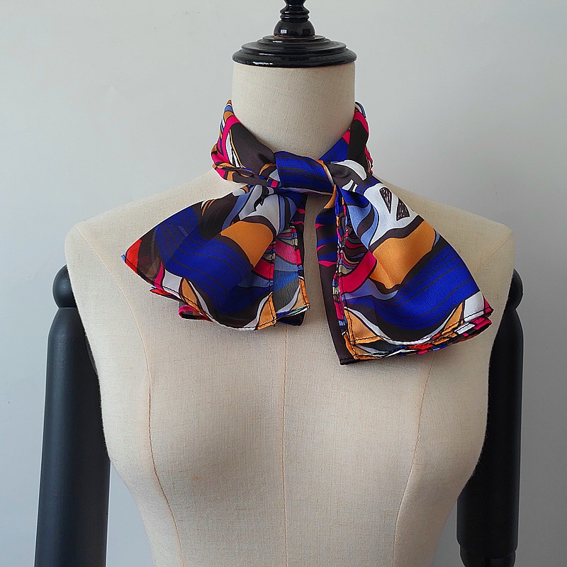 China scarf factory sublimation printed new silk bandanna scarf