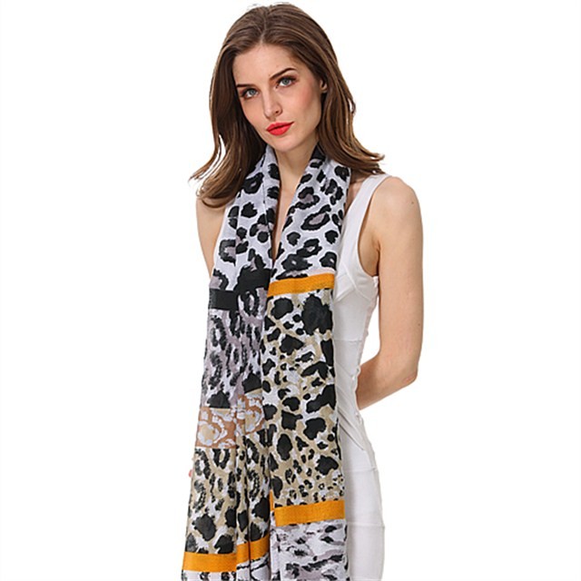 Scarf factory leopard printed scarves for women