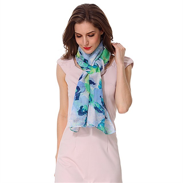 Scarf manufacturer stylish polyester lady scarf