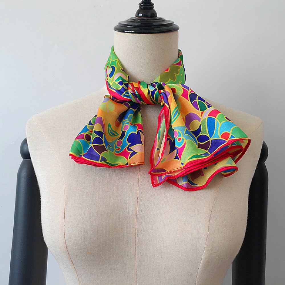 Scarf supplier china digital printed new silk bandanna scarf