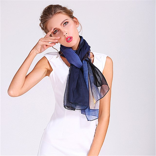Small order custom digital printed polyester scarf