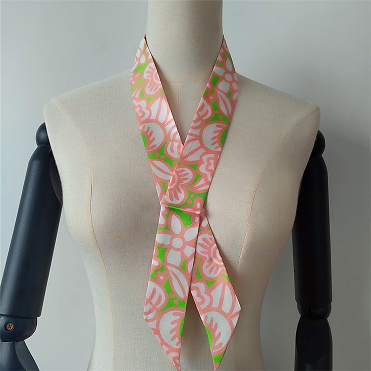 Scarf printer custom digital printed silk twill 14 mm hair scarves