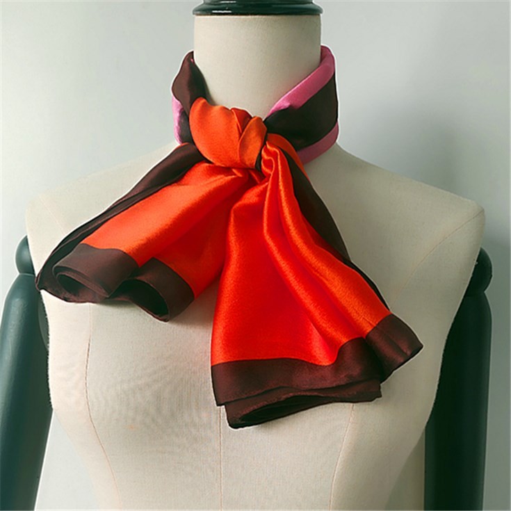 Silk scarf manufacturer custom silk head scarves with logo