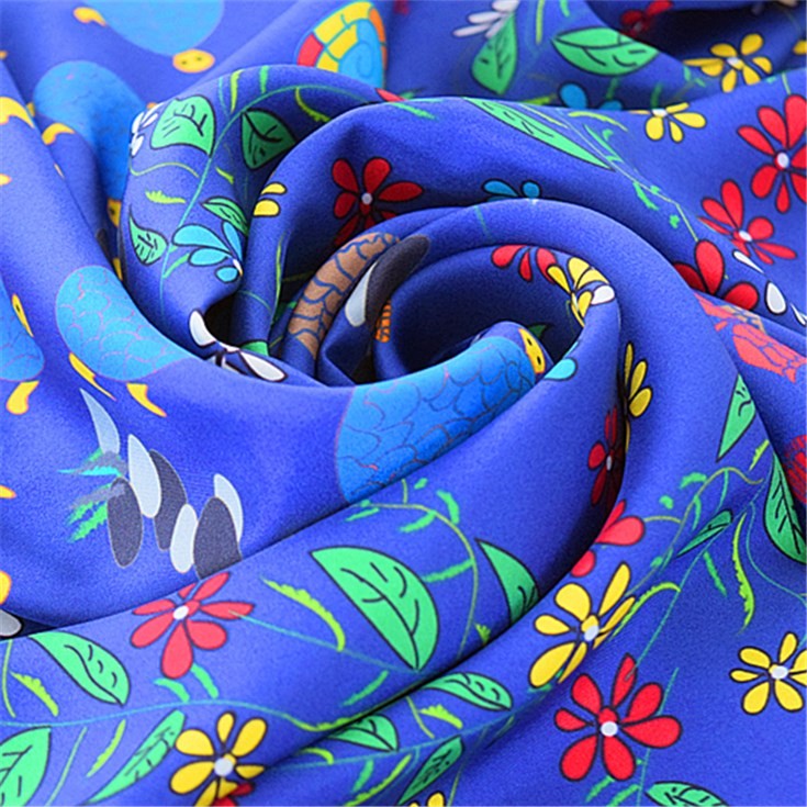 Silk scarf manufacturer digital printed 14 mm silk twill bandana