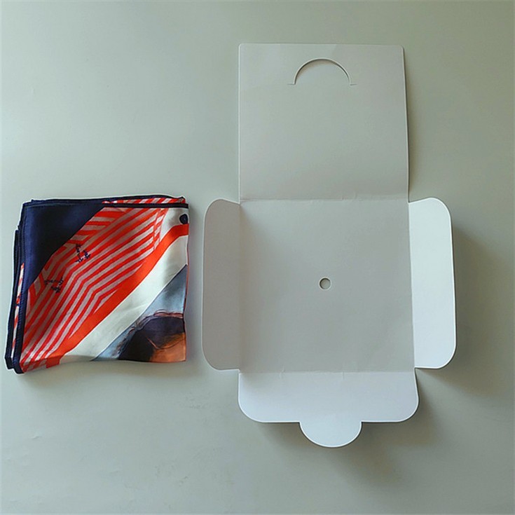 Silk scarf manufacturer pack the custom silk scarves with paper bag