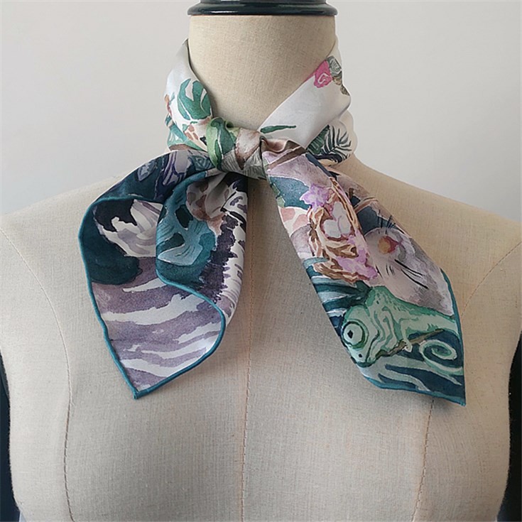 Silk scarf manufacturer wholesale custom silk head scarves with logo