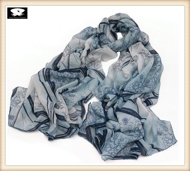 Super soft viscose scarf in china scarf factory