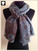 French grey geo scarf in china scarf factory