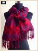 Red geo acrylic scarf, china scarf factory