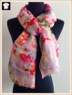 Spring flowers acrylic scarf in our scarf factory