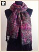Jacquard paisley scarf bespoke in scarf factory