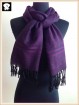 Purple acrylic and polyester scarf