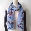 Silk scarf manufacturer digital printed blend modal and cashmere unisex scarves