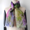 Digital print silk scarf manufacturer custom silk and merino wool scarf shawls
