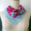 Silk scarf factory custom digital printed silk and blend silk scarves