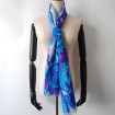 Silk scarf factory wholesale digital printed silk wool scarves in bulk