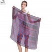 Digital printed square size ladies handkerchief in our china scarf factory