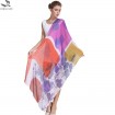 Silk scarf manufacturer digital printed blend modal and silk shawl scarves