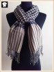 Stylish checks cotton scarf, china scarf factory