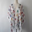 Custom kimono maker sublimation printed beachwear shawl