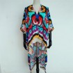 Digital printed scarf factory printed long kimono jacket