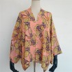 Kimono maker digital printed custom kimono robe dress