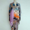 Scarf manufacturer custom printed made kimono shawl scarf with 100 modal twill