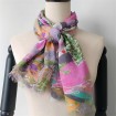 Digital printed scarf factory printed silk modal scarf