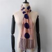 Scarf factory custom polka dots designs printed modal and silk scarf