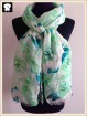 Blossom polyester scarf in china scarf factory