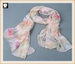 Chromatic feathers polyester scarves