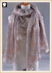 Colorful paisley polyester scarf with more colors